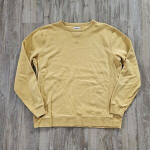 Taylor Stitch Men's Fillmore Yellow Crewneck Sweatshirt 40 Medium